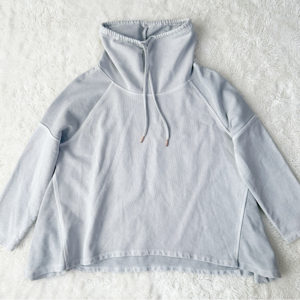 Sweaty Betty Woman Gray Loose Fit Cowlneck Pullover Sweater MEDIUM Athleisure
